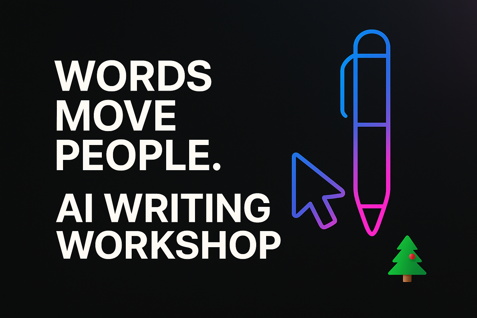 AI Writing Workshop – Christmas edition cover